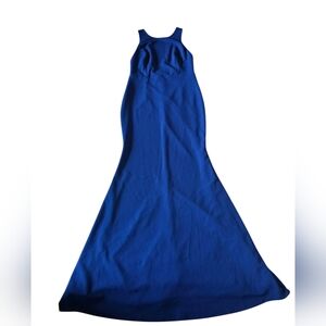 Lulus Royal Blue Maxi Strappy Mermaid Dress Size L